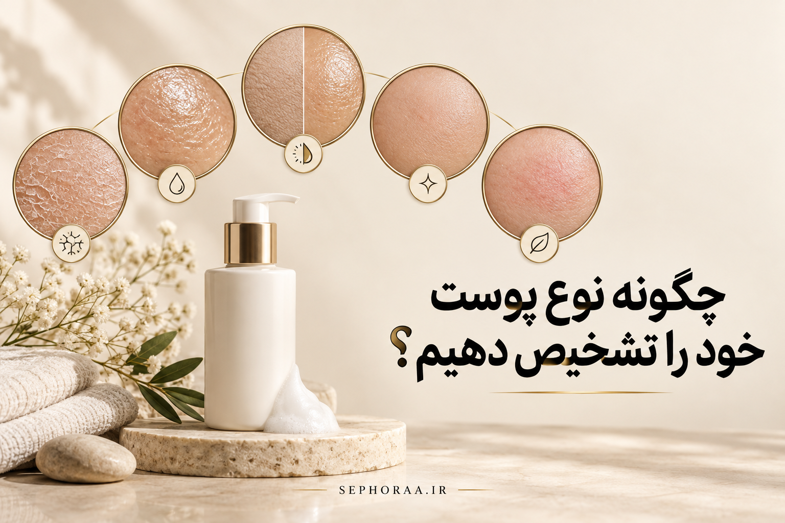 چگونه نوع پوست خود را تشخیص دهیم؟ تست ساده در خانه