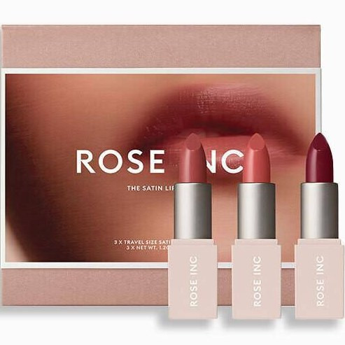 پک ۳ تایی رژ لب ساتن رز اینک | ROSE INC THE SATIN LIP TRIO