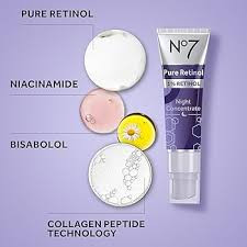 کنسانتره شب رتینول خالص و قوی 1% نامبر سون No7 Pure Retinol 1% Retinol Night Concentrate