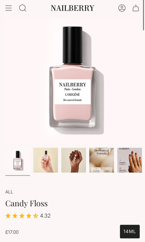 لاک ناخن اکسیژنه L'Oxygéné مدل مالبلو 10 میلیلیتر برند nailberry