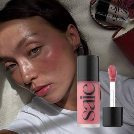 رژگونه مایع سای Saie Dew Blush رنگ Chili ا حجم 12 میل فولسایز